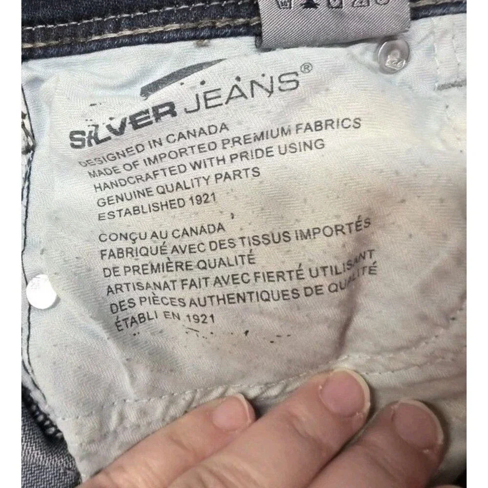 Silver Jeans Co Suki Surplus Blue Denim Jeans Size W31/L30